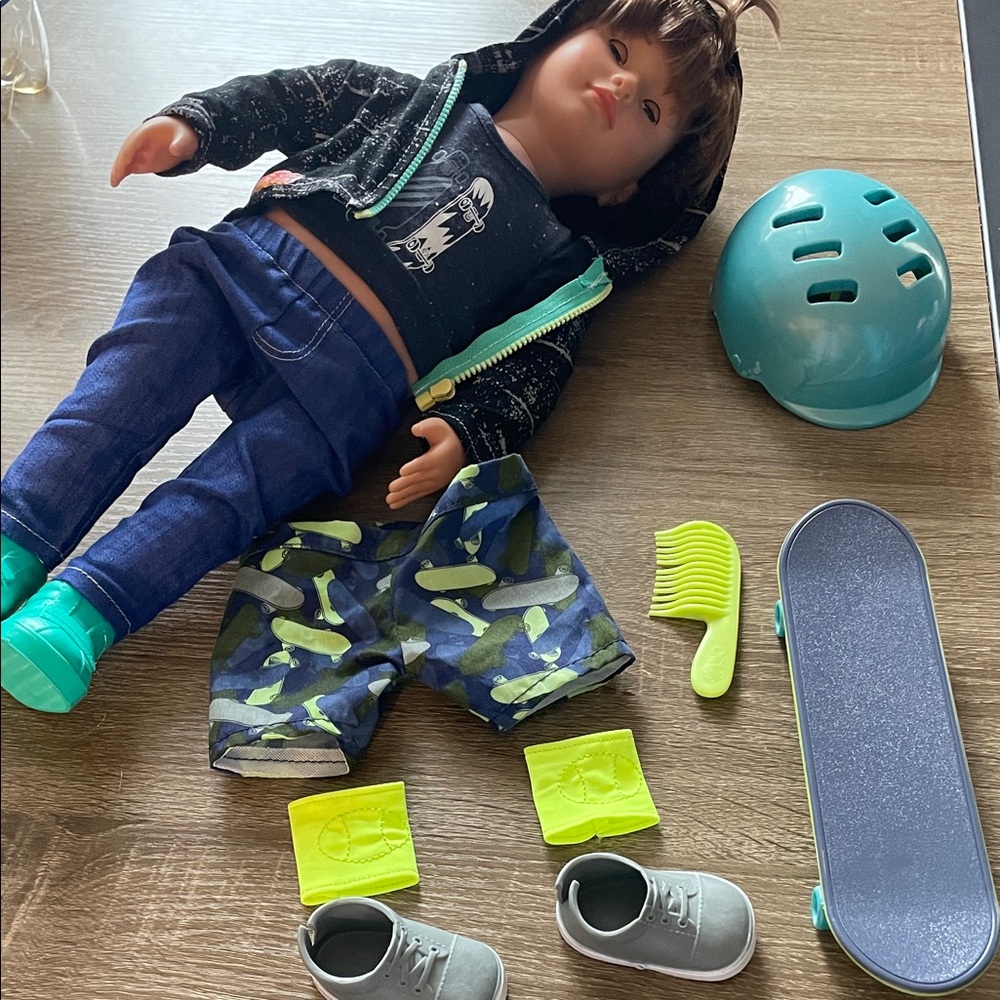 Our Generation Theodore 18” Doll with extra outfit and accessories